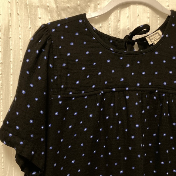 MoVint gathered gauzy cotton top - Picture 2 of 4